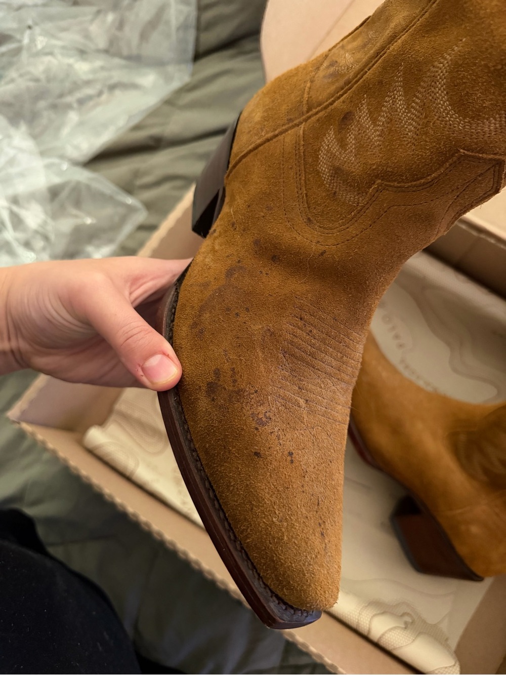 Tecovas The Annie Sienna Suede Cowgirl Boots - Picture 15 of 15